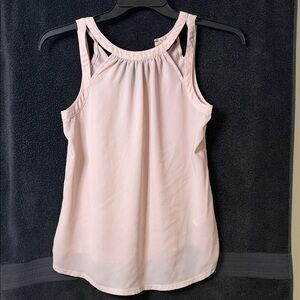 Express Pale Pink Double-Strap Halter Camisole